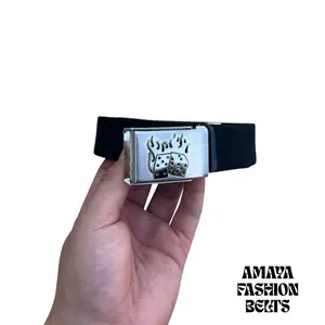 Dice belt/ y2k belt/ heavy duty belt/ cross belt