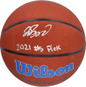 Jalen Suggs Orlando Magic Autographed Wilson Team Logo Basketball with "2021 #5 Pick" Inscription - Fanatics Authentic Certified