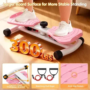 Heavy-Duty Waist Twisting Trainer, 330LBS Weight Capacity, Home Core Fitness Equipment, Anti-Slip & Silent Slimming Machine