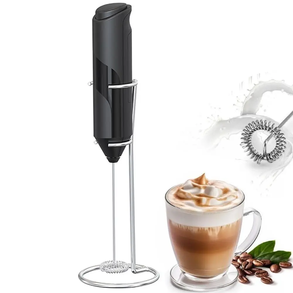 Kitchen Powerful Milk Frother Wand Ultra Fast Handheld Drink Mixer - Electric Whisk Foam Maker Egg Beater for Coffee, Lattes, Cappuccino, Matcha, Hot Chocolate & Creamer (Batteries not included), Cordless Milk Frother