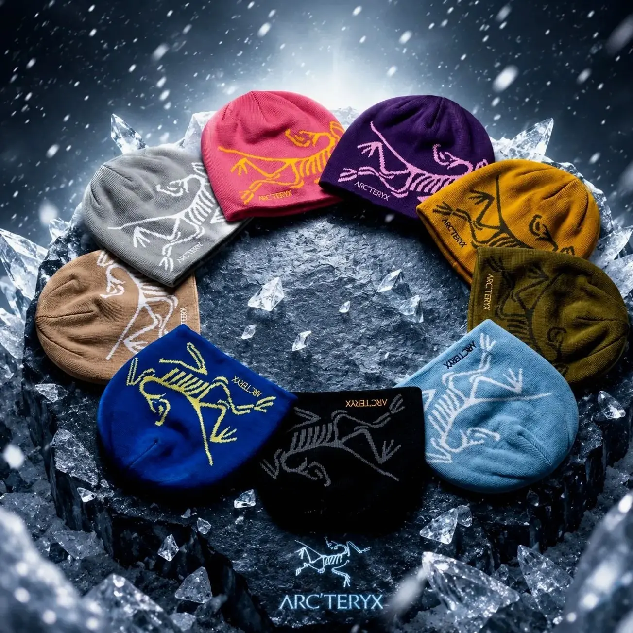 Arc'teryx Graphic Knit Beanie Outdoor Winter Hat for Hiking, Skiing & Everyday Wear