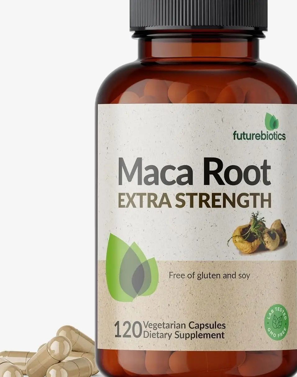 Futurebiotics Maca Root Extra Strength Supports Energy, Stamina & Reproductive Health, Non-GMO, 120 Vegetarian Capsules