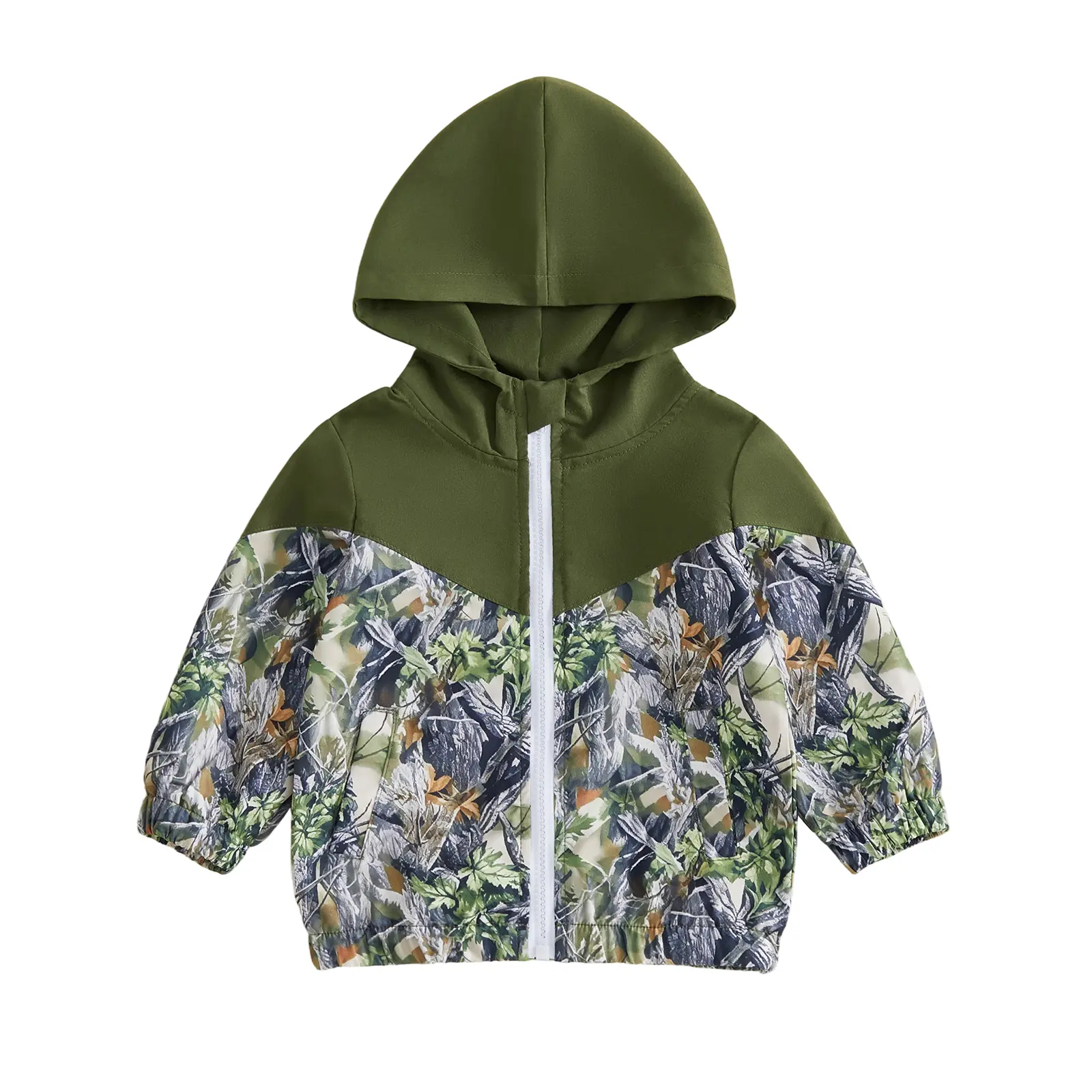 Toddler Baby Little Boys Fall Jacket Casual Dead Tree Leaves Print Zip Up Hooded Long Sleeve Coat Winter 6M-4T