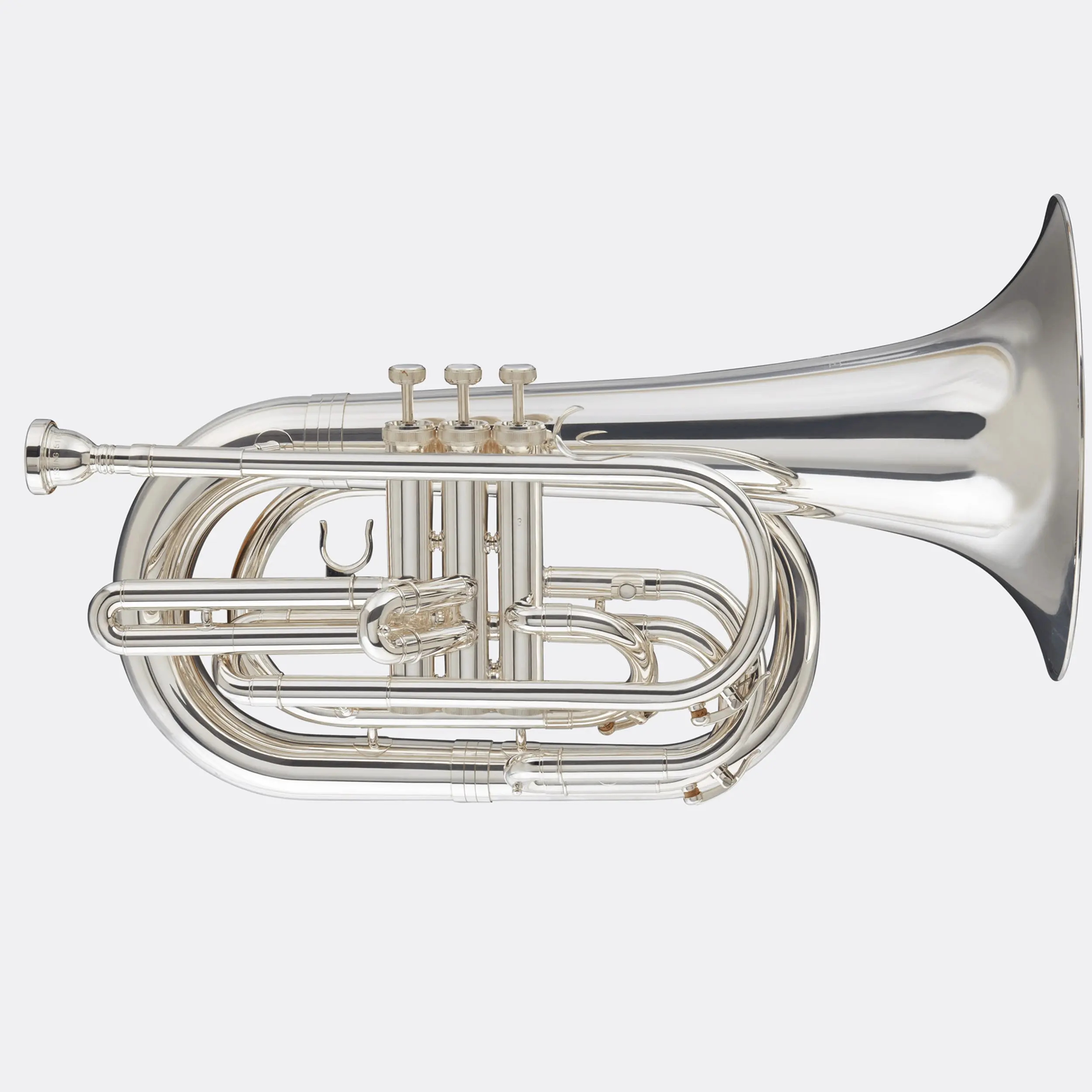 Blessing Marching Baritone in Bb, .571" Bore, Silver-Plate, Outfit Blessing Marching Baritone in Bb, .571" Bore, Silver-Plate, Outfit