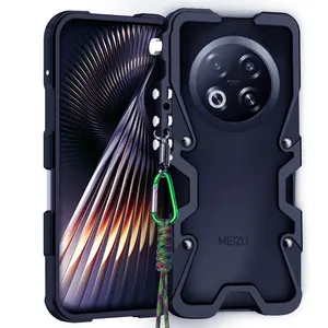 Mecha Style Metal Phone Case for Meizu 21/Meizu20/20classic/21Note 22 22Note Pro | Anti-Fall & Heat Dissipation