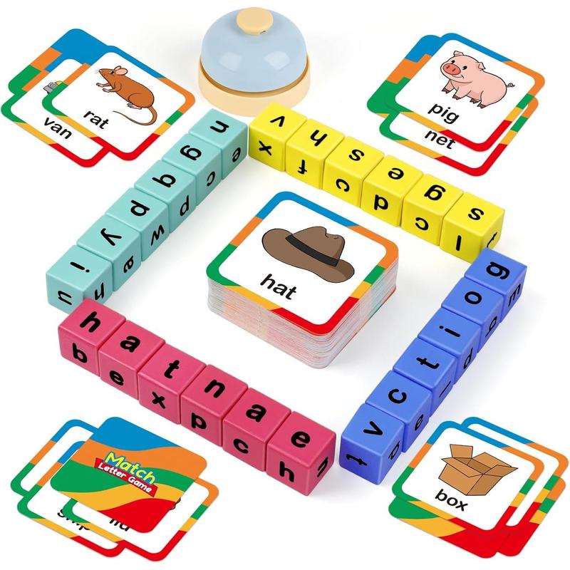 Word Race Cube - Preschool Wooden Alphabet Letter Blocks & Phonics ...