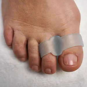 MediPediNYC+ Gel Thin Toe Aligners (2pcs) – Stretchable, Washable, Reusable, Latex-Free, Unisex | Supports Toe Alignment & Comfort