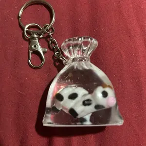 Resin Purse Charm with Cow