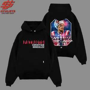[LEO] Christian Gonzalez 0 For Pats Nation Premium Cotton Hoodie Sweatshirt T-Shirt (Made In US), Patriots Football Fans Shirt, Game Day Outfits, Gift For Football Fans, Football Graphic Tee Hoodie