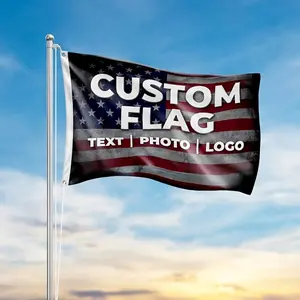 Outdoor flags, customizable with your own logo, photos, images, and text; personalized flags; easy to install; vibrant colors; suitable for indoor and outdoor lawns, balconies, porches, parties, and decorations.