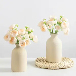 Small Ceramic Vase Set, Perfect for Home Decor, Wedding, Living Room, Bedroom, Coffee Shop Display, Bohemian Style, Christmas Gift