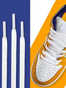 Flat Laces for Various Shoe Types, Multi-Color Options, Secure and Dirt-Resistant, Versatile Shoelace for All Shoes