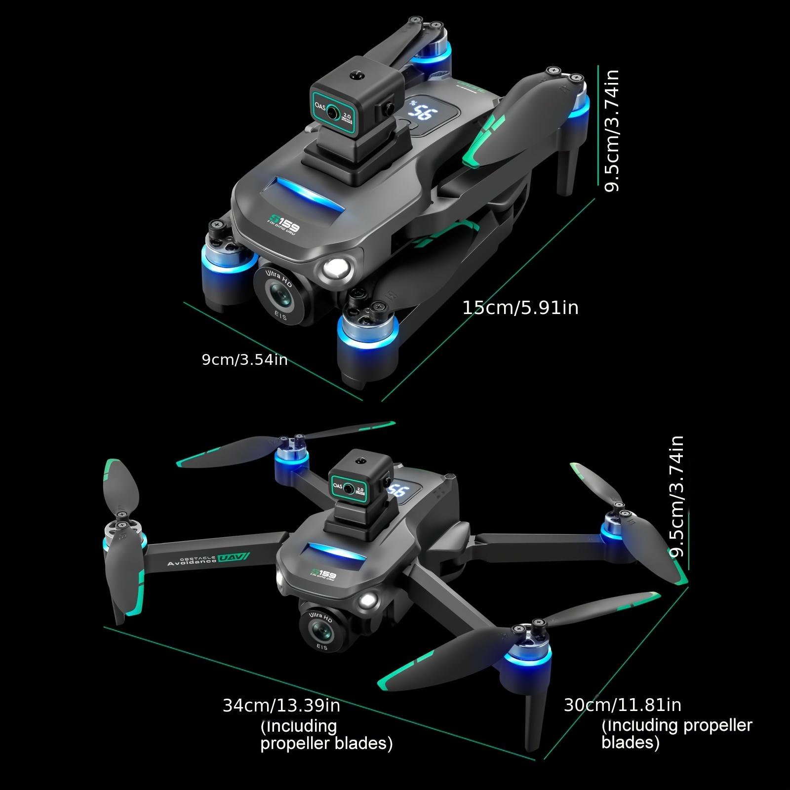 4K Camera Drone for Adults with GPS and 5G Remote Controller, 5.9" HD Screen, Obstacle Avoidance, One-Key Return, Optical Flow Mode, Brushless Motor FPV, Beginner Quadcopter with Dual Battery Set foldable takeoff altitude hold