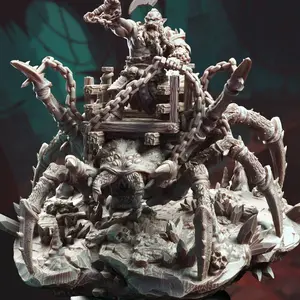 Mounted Giant Spider - Shiasirix | 3D Printed Miniature | DM Stash