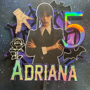 Wednesday Adams 6.5 inch cake topper