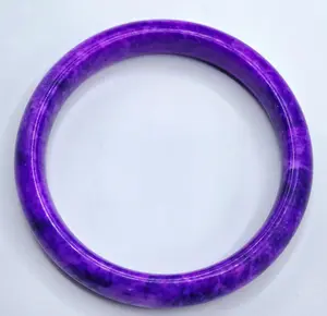 Jade Bangles Chinese Style Natural Stone Purple Jade Bangle Bracelets Stone Jewelry For Women Birthday Gift Gifts Packaging Box