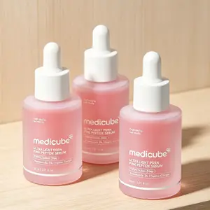 Oil-Free Medicube Ultra Light PDRN Pink Peptide Serum, Oil Balancing Pore Refining Serum for Oily Combination Skin