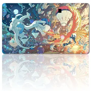 PKM Lugia Character Playing Mat TCG CCG Mat Duel Playmat Trading Card Game Pad Mousepad