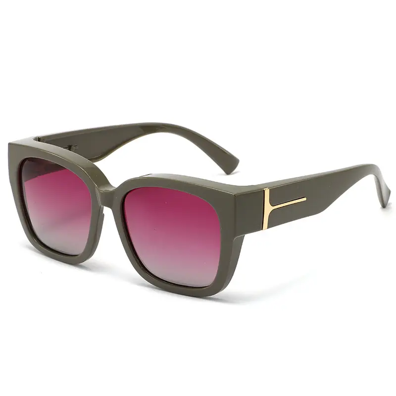 Glossy Coconut Grey Frame, Gradient Purple Lenses