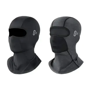Motorcycle Balaclava Summer UV Protection Glasses Face Breathable Hole Men Women Quick-Drying Outdoor Ice Silk Mask Windproof Sunproof All Seasons