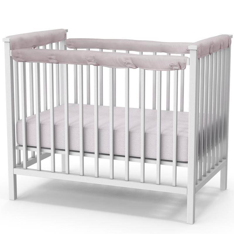 Crib Rail Covers for Teething - 4Pcs Soft Cotton Anti-Collision Trip ...