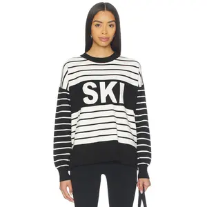 BEACH RIOT Callie Sweater in Summit Stripe