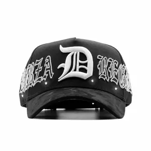 DANDY HAT X FUERZA REGIDA "FUERZA CRYSTALS" Baseball Cap for Men Women Unisex Fashion Trend Travel Hiking Outdoor Sports Fitness Running Climbing Birthday Gift 2026 Christmas Gift Black Santa Hat