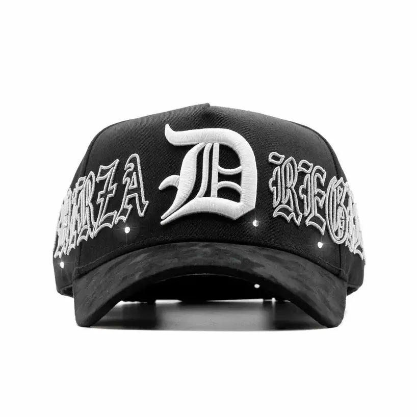 DANDY HAT X FUERZA REGIDA "FUERZA CRYSTALS" Baseball Cap for Men Women Unisex Fashion Trend Travel Hiking Outdoor Sports Fitness Running Climbing Birthday Gift 2026 Christmas Gift Black Santa Hat