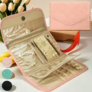 Foldable Jewelry Storage Bag, 1 Count Large Capacity Jewelry Organizer, Waterproof Travel Jewelry Storage Bag, Travel Essentials, Travel Organization Pouch