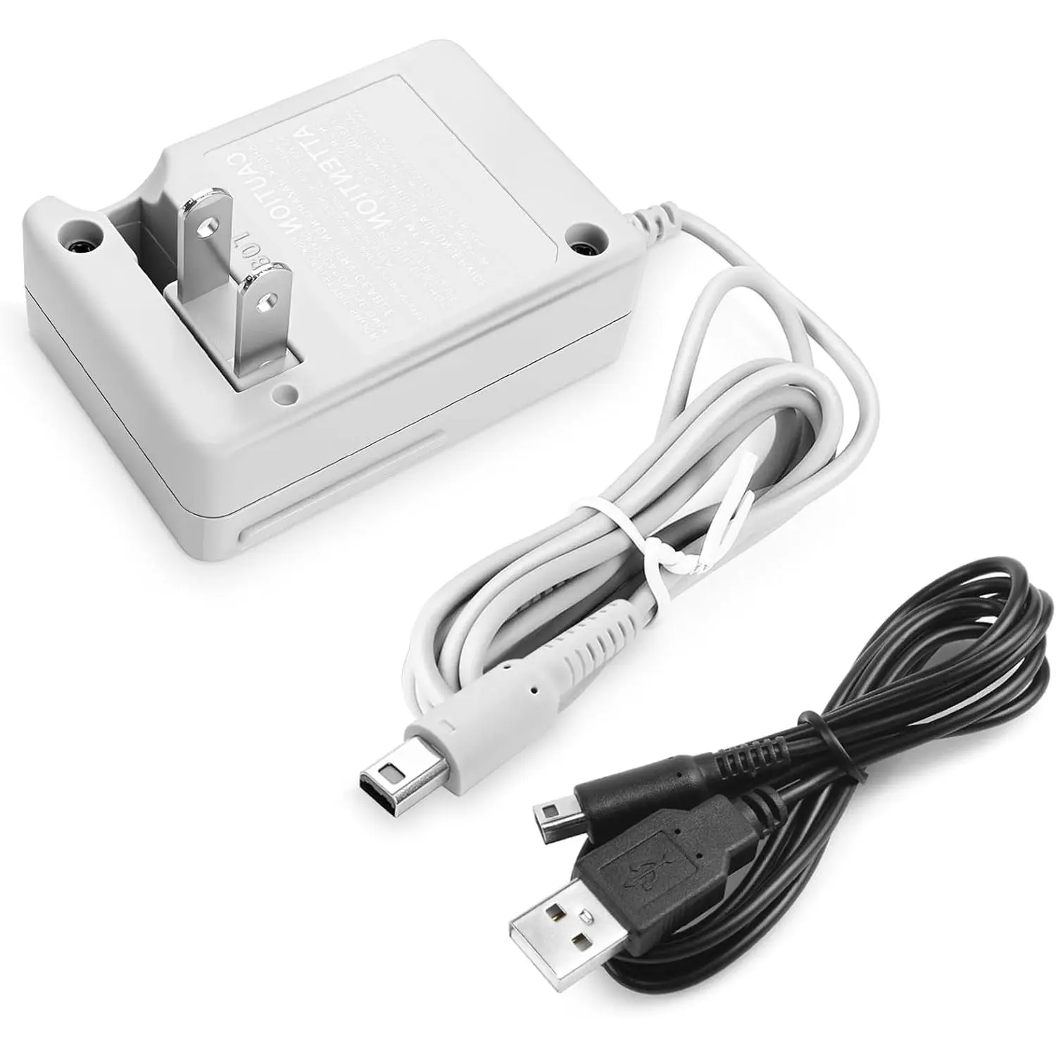 AC Wall Replacement Charging Adapter with Wall Plug, Port, Reinforced Wire & DC4.6V/900mA Electronic Protection for Nintendo 2DS, 3DS, New 3DS, New 2DS XL, DSi Handheld Devices - Universal 100-240V