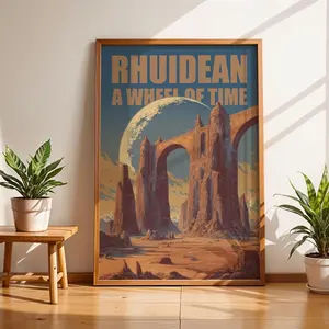 Rhuidean Poster | A Wheel of Time Art Print | Fantasy City Wall Art | Epic Desert Ruins