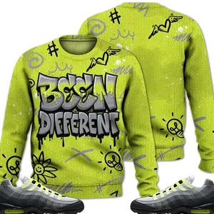 Max 95 OG Big Bubble Neon Outfits Ugly Sweater, Drip Been Different Streetwear Unisex Sneaker Matching Shirts