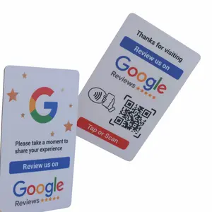 Review Cards - High Quality and Affordable- NFC Google Cards for Businesses – Customers Instant Feedback, Unlimited Uses– Works iPhone, Android
