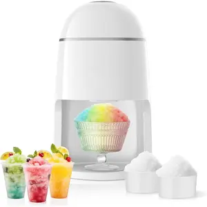 Snow Cone Shaved Ice Machine, Electric Ice  Slushie Machine, Snowcone Maker for  Birthday Party, House Warming Gifts  , Kitchen  Ideas, White