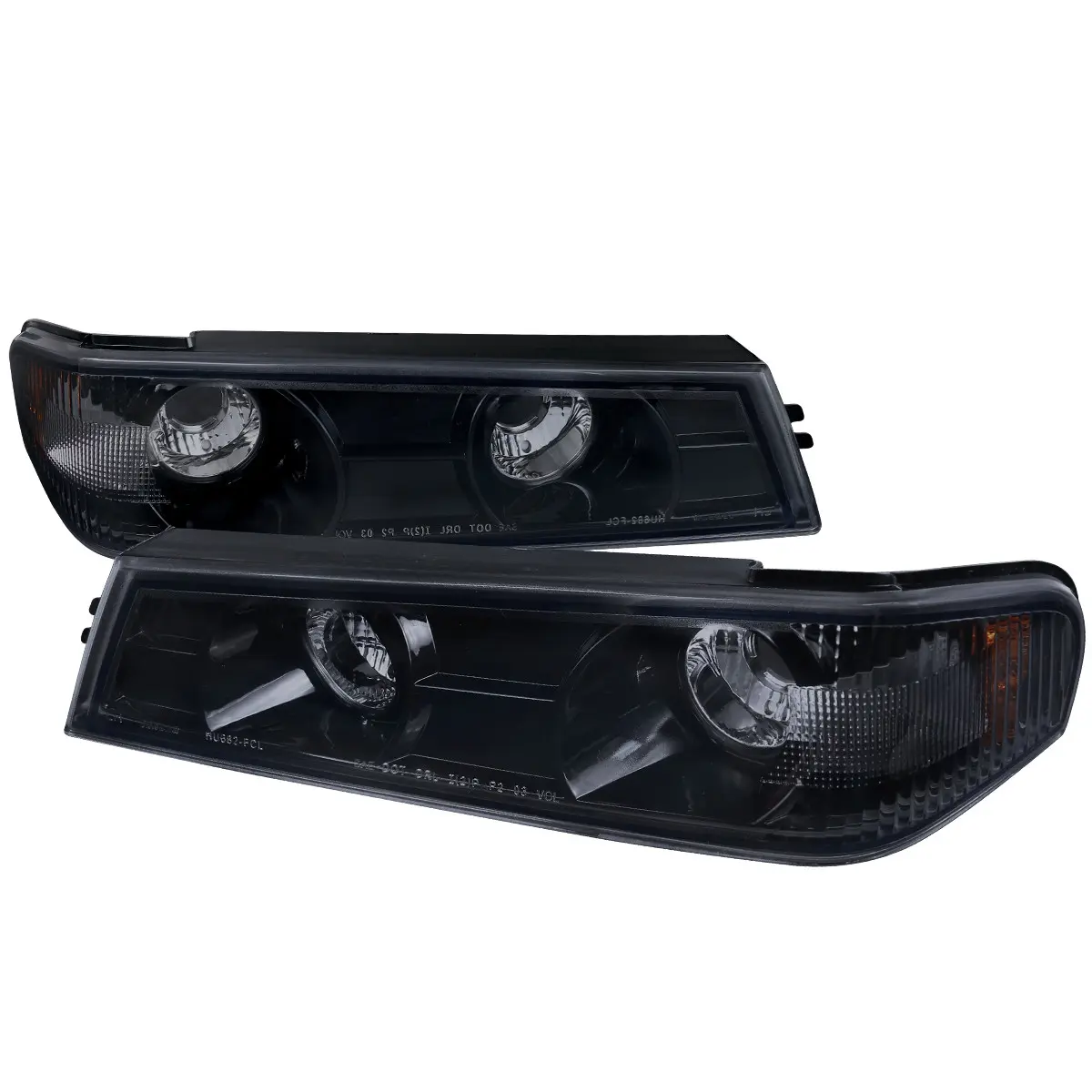 2004-2012 Chevrolet Colorado / GMC Canyon Corner Lights (Glossy Black Housing/Smoked Lens)