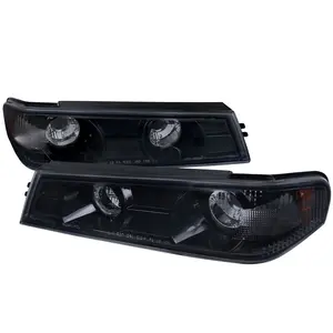 2004-2012 Chevrolet Colorado / GMC Canyon Corner Lights (Glossy Black Housing/Smoked Lens)