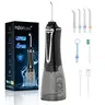 h2ofloss Water Dental Flosser TikTokShopBlackFriday -5 Modes Portable Oral Irrigator Braces Rechargeable & IPX7 Waterproof Teeth Cleaner for Home Travel P11 Black bundle sets holiday value pack stock up