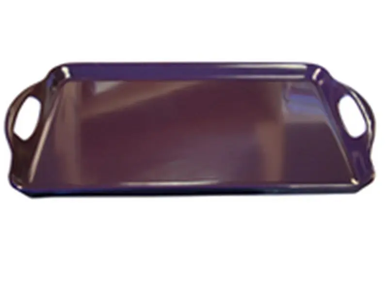 Reston Lloyd Calypso Basics Rectangular Melamine Tray Plate - Plum