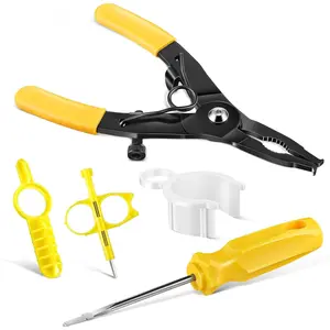 5 Pack Sprinkler Head Tool Kit Compatible with RainBird Hunter Sprinkler Head, Rotor Adjustment Tool, Nozzle Insertion Collar, Nozzle Insertion Collar, Rotor Adjustment Wrench