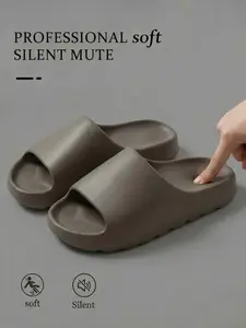 Men's Home Slippers New Eva Summer Outdoor Thick Sole Beach Sand Comfortable Lightweight Casual One-Legged Slipper