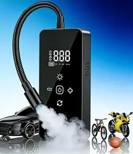 Portable Wireless Tire Inflator, Rechargeable Cordless Air Pump, Powerful Performance with Accessories, Suitable for Cars, SUVs, Motorcycles and Off Road Vehicles