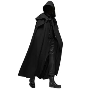 New Halloween party medieval 4-color cape, gothic men's long cape