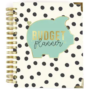 ,  Diem Budget Planner Spiral Bound Notebook with 12 Month Calendar, Dividers, Inserts, and Sticker Sheets - Features Savings Goals & , Financial Overview, and  Information