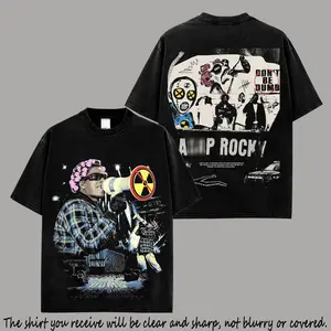 Asap - Don't Be Dumb Tour Graphic High-Quality Premium Cotton T-Shirt, Asap Mob Fan Graphic Tee, Don't Be Dumb Album Merch Streetwear Graphic Shirt, Gift for Hip-hop Fans