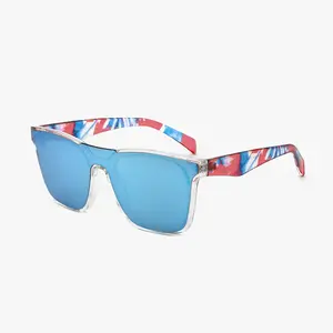 New Retro-Cool Monolens Sunglasses for Women—Unisex, UV400 Protection. A Trendy, Casual Accessory Perfect for Outdoor Travel, Beach Outings, and Street Style.