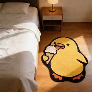 Duck Carpet for Bedroom, Soft Comfortable Absorbent Rug, Decorative Mat for Living Room, Study, Hallway, Bathroom