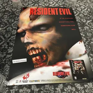 [Sale off up to 65%][Free Ship][No Frame] Biohazard Resident Evil 1 Ps1 Zombie Poster