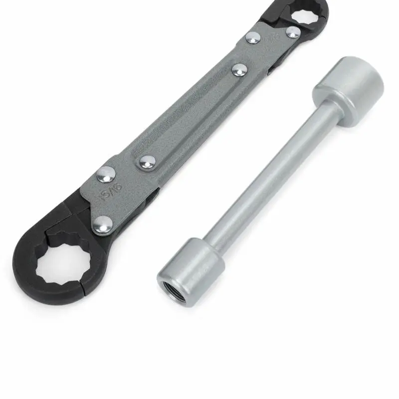 Adjustable Angle Stop Wrench Kit - Metal Wrench, Professional Plumbing Hand Tool for Tight-Spot Work, Angle Wrench