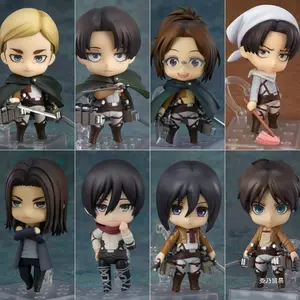 Levi Ackerman 390 417 Eren Jaeger 375 Mikasa Ackerman 365 Hange Zoe 1121 action figure PVC toys collection doll anime cartoon