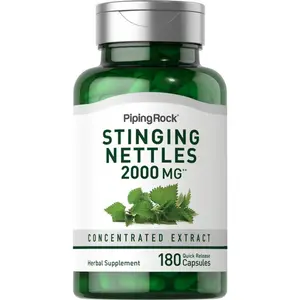 Piping Rock Stinging Nettle Capsules 2000 mg | 180 Pills | Concentrated Leaf Extract | Non-GMO & Gluten Free Herbal Supplement
